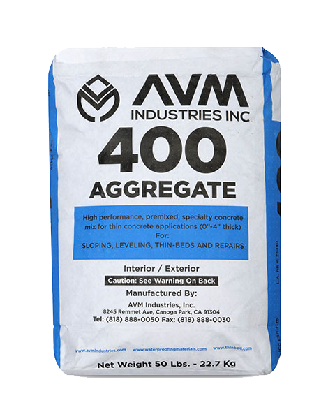 Aggregate 400 50lbs Bag - Polymer Modified Cement for Sloping, Leveling and Patching